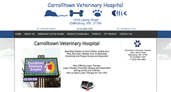 Desktop Screenshot of carrolltownvethosp.com